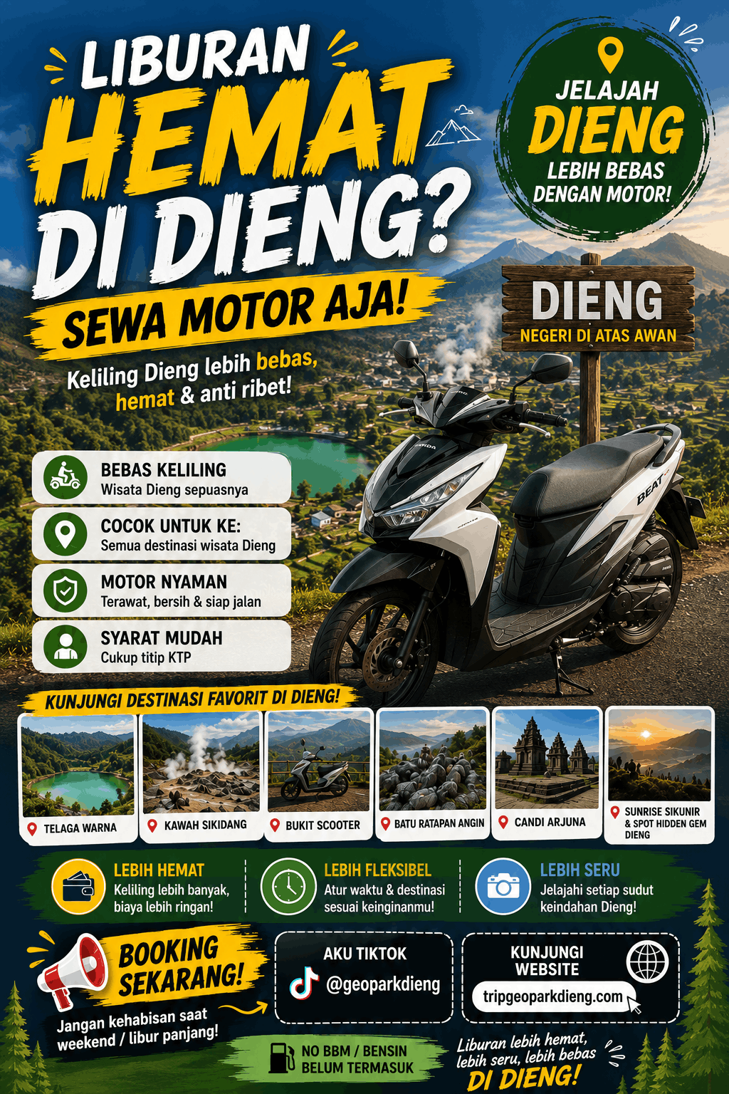 Sewa Motor Dieng